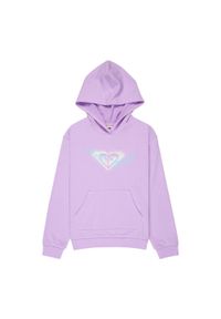 Roxy - Bluza z kapturem dla Dziewczynki SURF FEELING TERRY Fioletowy. Okazja: na co dzień. Typ kołnierza: kaptur. Kolor: fioletowy. Materiał: poliester, bawełna, tkanina. Sezon: lato. Styl: casual #1