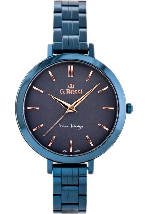 Zegarek Gino Rossi ZEGAREK DAMSKI 11389B-6F3 (zg787h) blue/violet uniwersalny