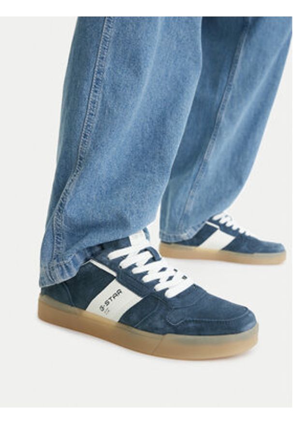 G-Star RAW - G-Star Raw Sneakersy CEO-SANDER-01 Niebieski. Kolor: niebieski. Materiał: skóra, zamsz