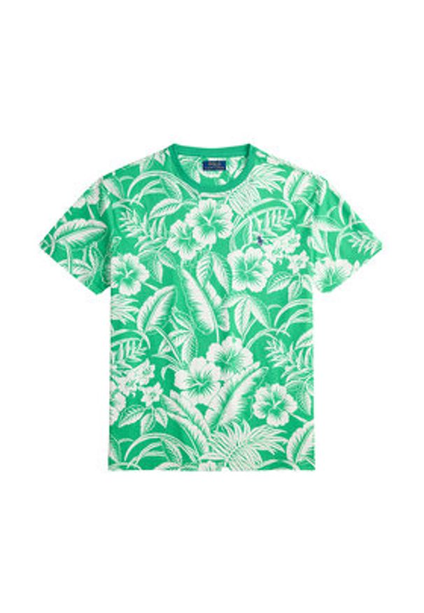 Polo Ralph Lauren T-Shirt 710B16614001 Zielony Regular Fit. Typ kołnierza: polo. Kolor: zielony. Materiał: bawełna