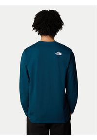 The North Face Longsleeve Simple Dome NF0A87QN Granatowy Regular Fit. Kolor: niebieski. Materiał: bawełna, syntetyk. Długość rękawa: długi rękaw