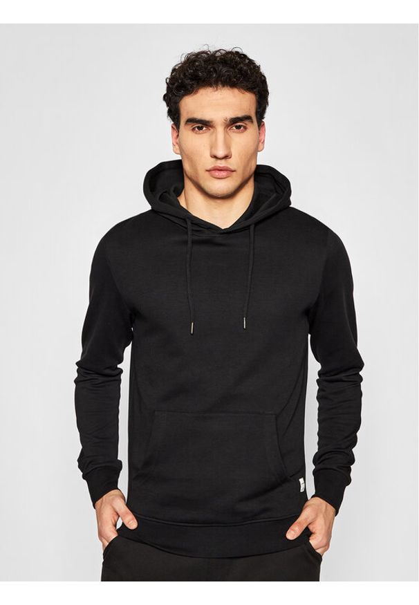 Jack & Jones - Jack&Jones Bluza Basic 12182537 Czarny Regular Fit. Kolor: czarny. Materiał: bawełna