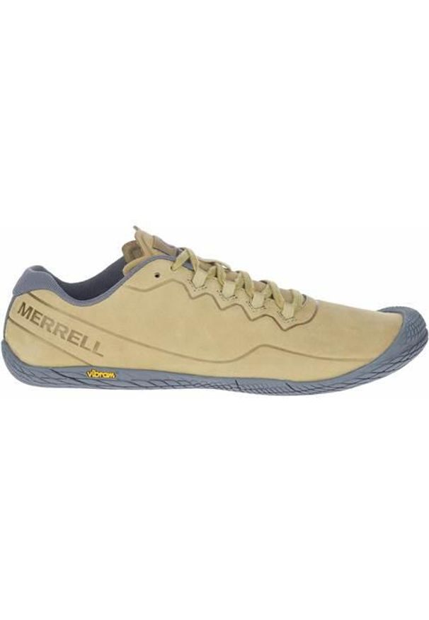 Buty do chodzenia męskie Merrell Vapor Glove 3 Luna Ltr. Zapięcie: sznurówki. Kolor: beżowy. Materiał: guma, syntetyk, materiał, skóra, tkanina. Szerokość cholewki: normalna. Sport: turystyka piesza