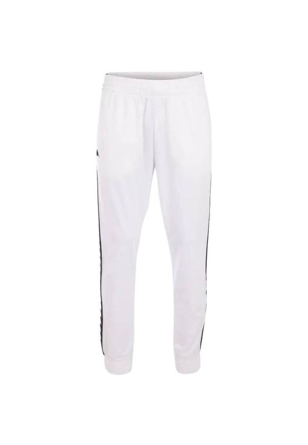 Kappa - Spodnie Do Joggingu Męskie Jelge. Kolor: biały. Sport: bieganie