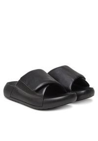 ecco - ECCO Klapki Cozmo Pf W 20668301001 Czarny. Kolor: czarny. Materiał: skóra