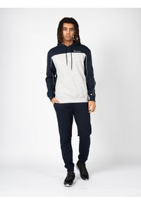 Champion Bluza "Hoodie" | 217850 | Mężczyzna | Szary, Granatowy. Okazja: na co dzień. Kolor: wielokolorowy, niebieski, szary. Materiał: bawełna, poliester. Wzór: nadruk. Styl: sportowy, casual, klasyczny #1