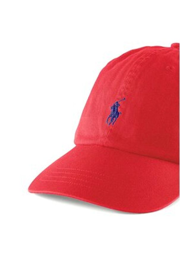 Polo Ralph Lauren Czapka z daszkiem 211912843022 Czerwony. Kolor: czerwony. Materiał: bawełna