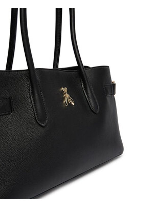 Patrizia Pepe Torebka 8B0305/L162 Czarny. Kolor: czarny. Materiał: skórzane