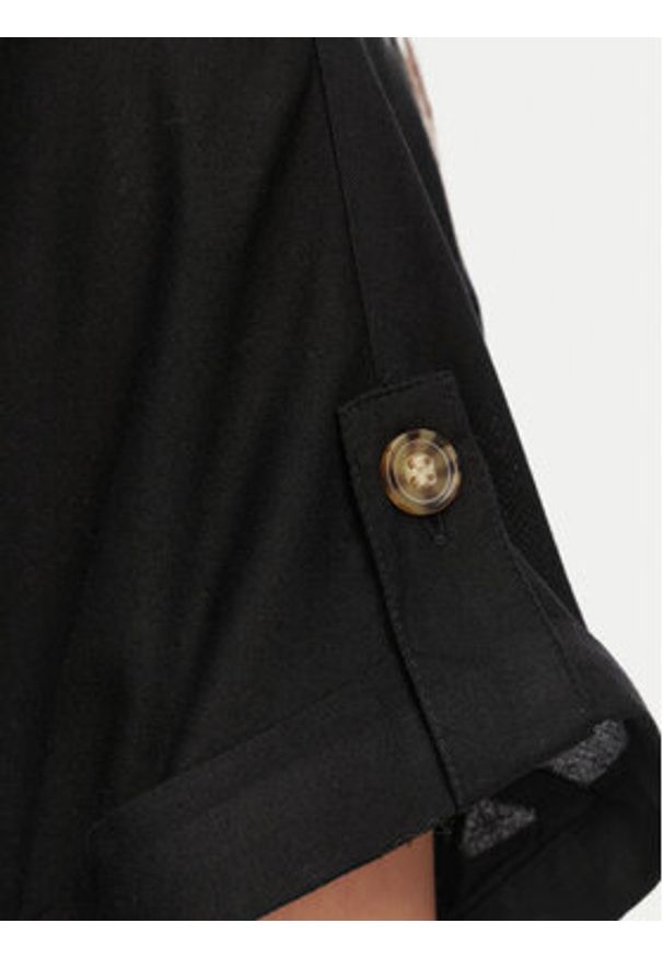 Vero Moda Koszula Bumpy 10310139 Czarny Regular Fit. Kolor: czarny. Materiał: wiskoza