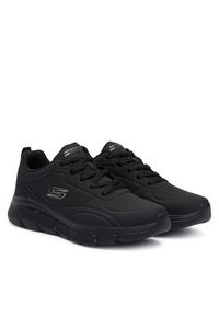 skechers - Skechers Sneakersy Bobs B Flex 118110 BBK Czarny. Kolor: czarny. Materiał: skóra #5