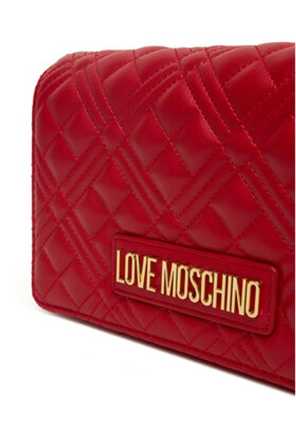 Love Moschino - LOVE MOSCHINO Torebka JC4079PP0NLA0500 Czerwony. Kolor: czerwony. Materiał: skórzane