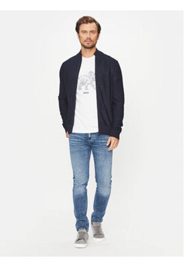 BOSS - Boss Sweter Avac_Fz 50501750 Granatowy Regular Fit. Kolor: niebieski. Materiał: syntetyk