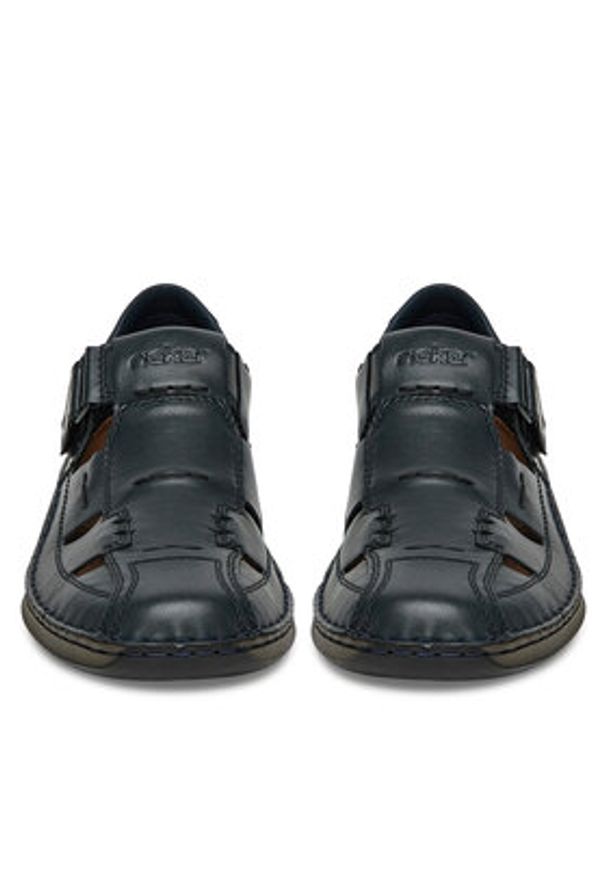 Rieker Półbuty 05291-14 Granatowy. Kolor: niebieski. Materiał: skóra