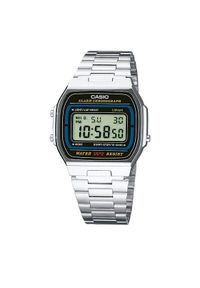 Casio Zegarek Vintage A164WA-1VES Srebrny. Kolor: srebrny. Styl: vintage