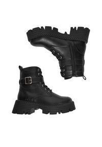 DeeZee Trzewiki KX238825 Czarny. Kolor: czarny. Materiał: materiał #7