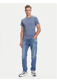Tommy Jeans T-Shirt DM0DM04411 Niebieski Slim Fit. Kolor: niebieski. Materiał: bawełna #3