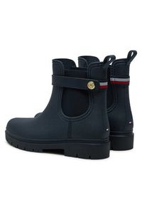 TOMMY HILFIGER - Tommy Hilfiger Kalosze Th Stud Rubberised Rainboot FW0FW08168 Granatowy. Kolor: niebieski #2