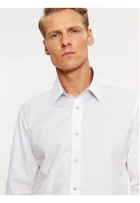 Karl Lagerfeld - KARL LAGERFELD Koszula 605100 534610 Biały Modern Fit. Typ kołnierza: dekolt w karo. Kolor: biały. Materiał: bawełna #3