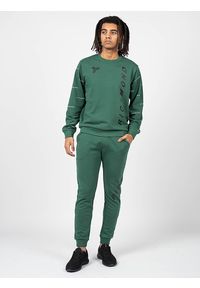 John Richmond - Richmond Sport Spodnie | UMA22002PA | Mężczyzna | Zielony. Okazja: na co dzień. Kolor: zielony. Materiał: bawełna, poliester. Wzór: nadruk, aplikacja. Styl: sportowy
