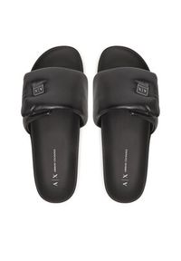 Armani Exchange Klapki XDP061 XV926 00002 Czarny. Kolor: czarny. Materiał: skóra #5