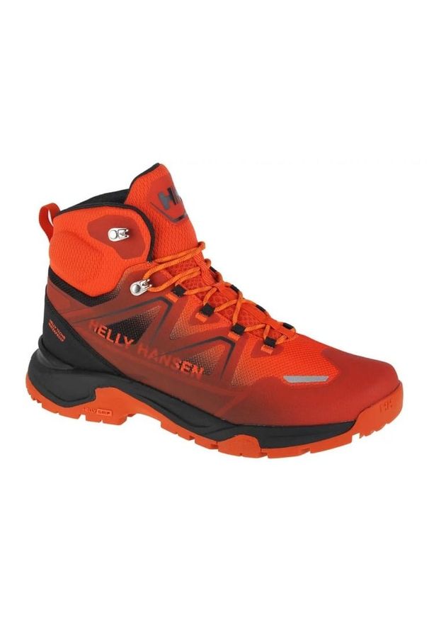 Buty Helly Hansen Cascade Mid Ht M 11751-328 pomarańczowe. Kolor: pomarańczowy. Materiał: materiał, tkanina. Szerokość cholewki: normalna. Sezon: lato