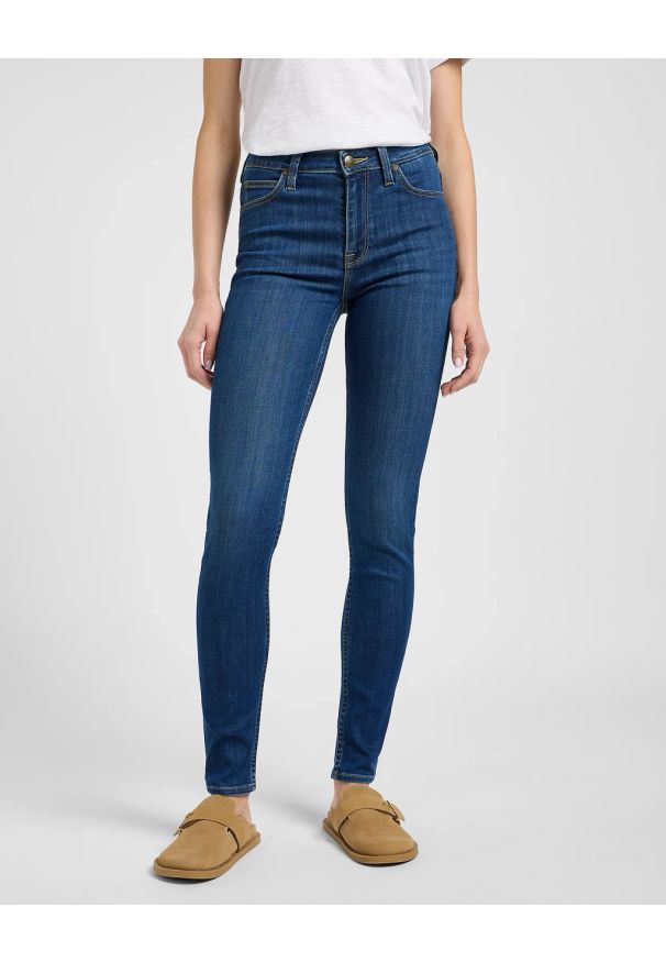 Lee - DAMSKIE SPODNIE LEE SCARLETT HIGH IVY WASH 112363819