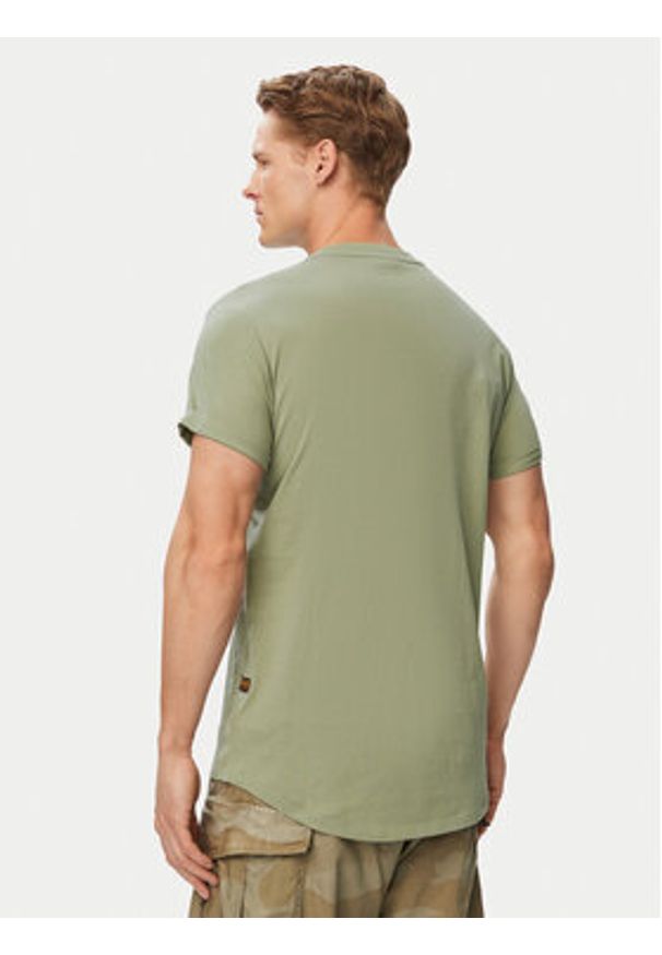 G-Star RAW - G-Star Raw T-Shirt Lash D16396-B353 Zielony Regular Fit. Kolor: zielony. Materiał: bawełna