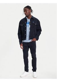Hugo - HUGO Kurtka jeansowa Dex 50541714 Granatowy Regular Fit. Kolor: niebieski. Materiał: bawełna #4