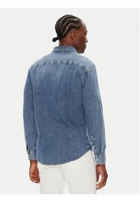 Calvin Klein Jeans Koszula jeansowa LV040EM774 Niebieski Regular Fit. Kolor: niebieski. Materiał: bawełna #4