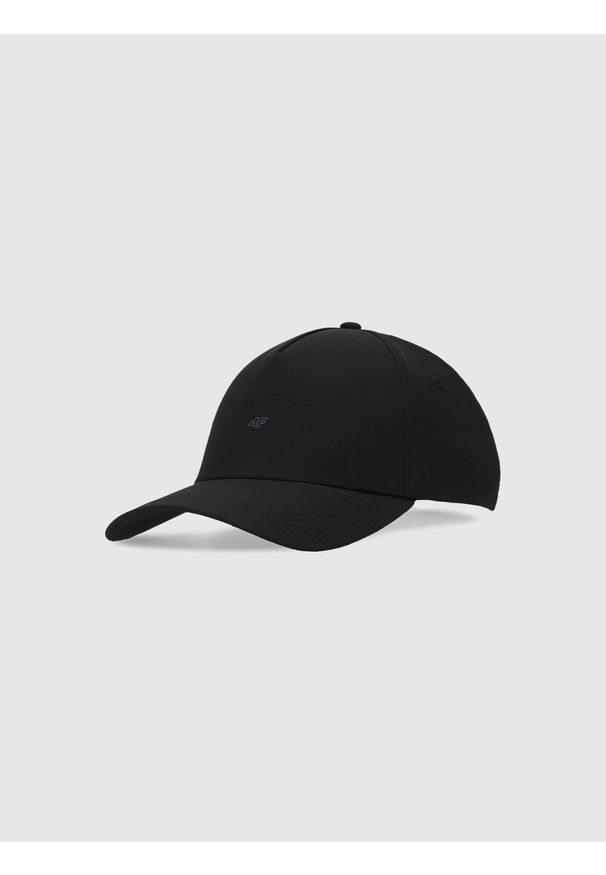 4f - 4F Czapka z daszkiem strapback uniseks - czarna S/M. Kolor: czarny. Materiał: syntetyk, materiał. Sezon: lato. Styl: sportowy