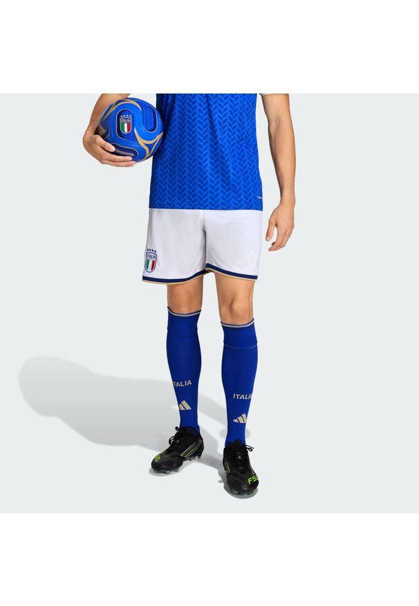 Adidas - Szorty podstawowe Włochy 26. Kolor: biały. Technologia: ClimaCool (Adidas). Sport: piłka nożna