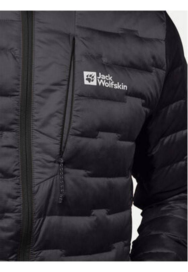 Jack Wolfskin Kurtka puchowa Passamani A61836 Czarny Regular Fit. Kolor: czarny. Materiał: syntetyk