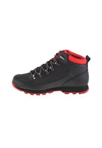 Buty trekkingowe męskie Helly Hansen The Forester. Zapięcie: sznurówki. Kolor: czarny, wielokolorowy. Materiał: guma, skóra, syntetyk, materiał, tkanina. Szerokość cholewki: normalna