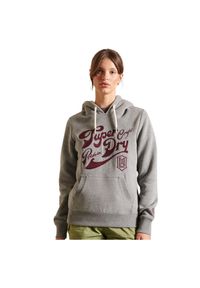Bluza turystyczna damska Superdry Pride In Craft. Typ kołnierza: kaptur. Kolor: szary. Materiał: poliester, bawełna #1