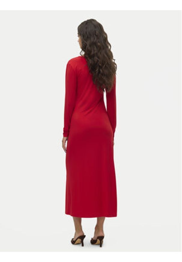 Vero Moda Sukienka koktajlowa Rasmine 10317033 Czerwony Slim Fit. Kolor: czerwony. Materiał: syntetyk. Styl: wizytowy