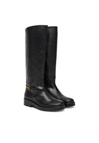 TOMMY HILFIGER - Tommy Hilfiger Oficerki Horsebit Riding FW0FW08863 Czarny. Kolor: czarny. Materiał: skóra #3