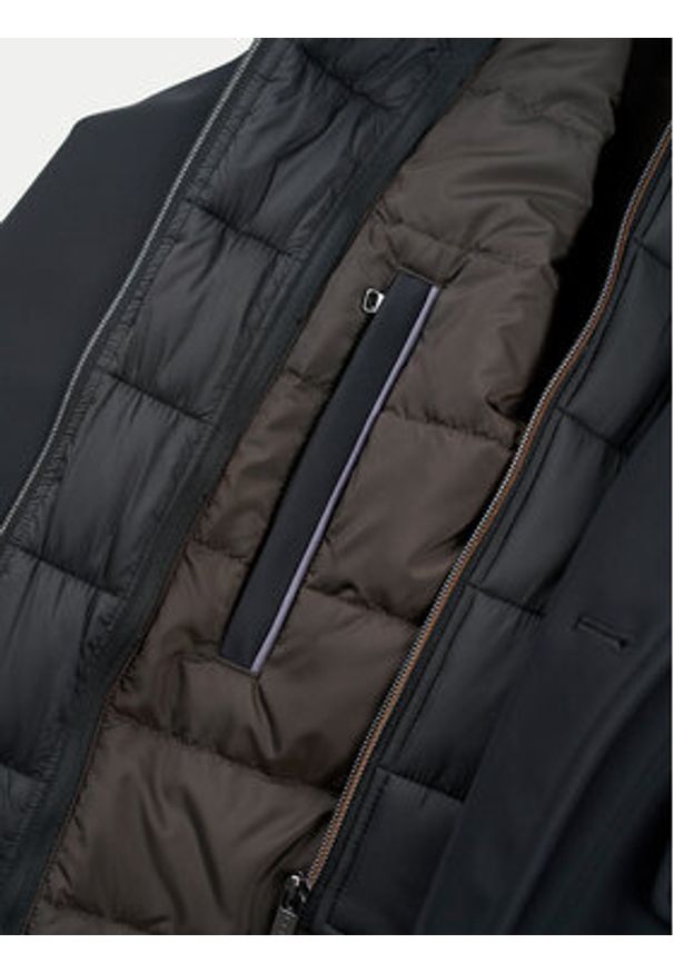Bugatti Płaszcz przejściowy 635628 61050 Czarny Regular Fit. Kolor: czarny. Materiał: syntetyk