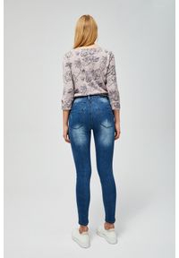 MOODO - Jeansy typu push up modelujące sylwetkę. Stan: podwyższony. Materiał: jeans. Wzór: gładki #3