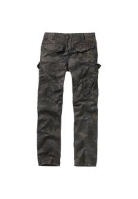 Spodnie bushcraft męskie Brandit Slim Fit Adven Dark Camo. Kolor: szary, brązowy, czarny, zielony, wielokolorowy