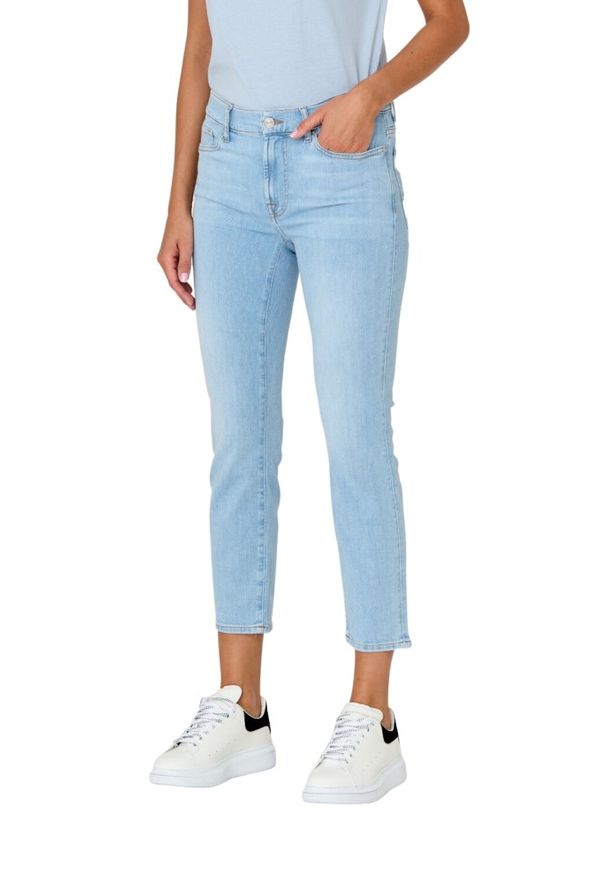 7 FOR ALL MANKIND Jasne jeansy damskie Wind Catcher, Rozmiar 28. Kolor: niebieski