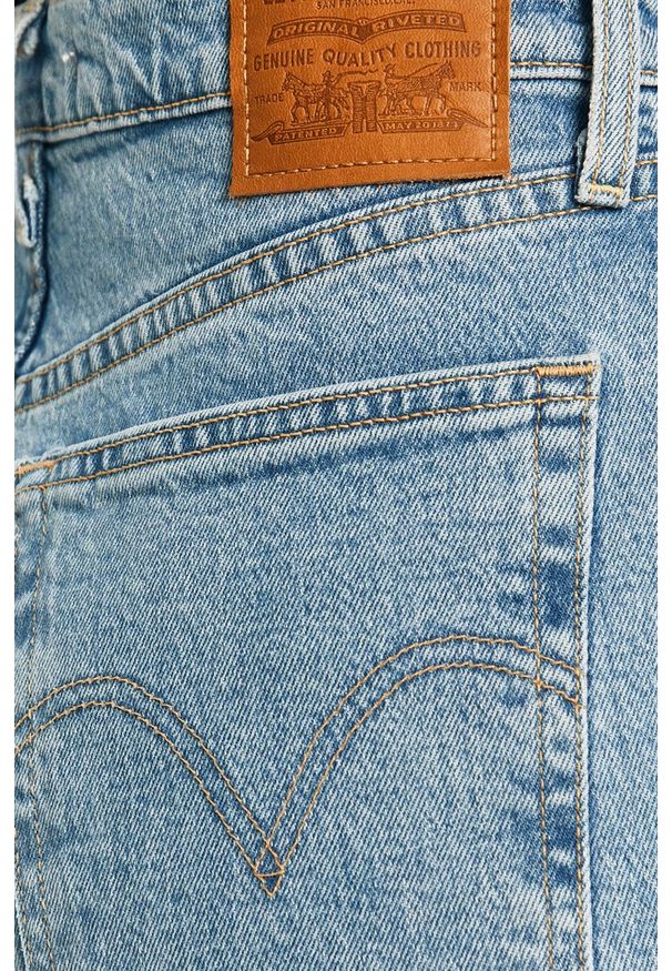 Levi's® - Levi's - Jeansy Ribcage Straight Ankle. Okazja: na spotkanie biznesowe. Stan: podwyższony. Kolor: niebieski. Styl: biznesowy