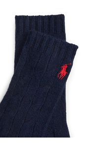 Polo Ralph Lauren Rękawiczki 455981440005 Granatowy. Kolor: niebieski. Materiał: wełna #3