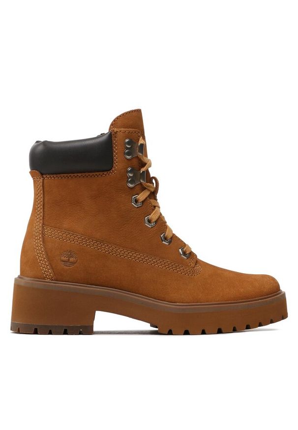 Trapery Timberland. Kolor: brązowy. Materiał: nubuk