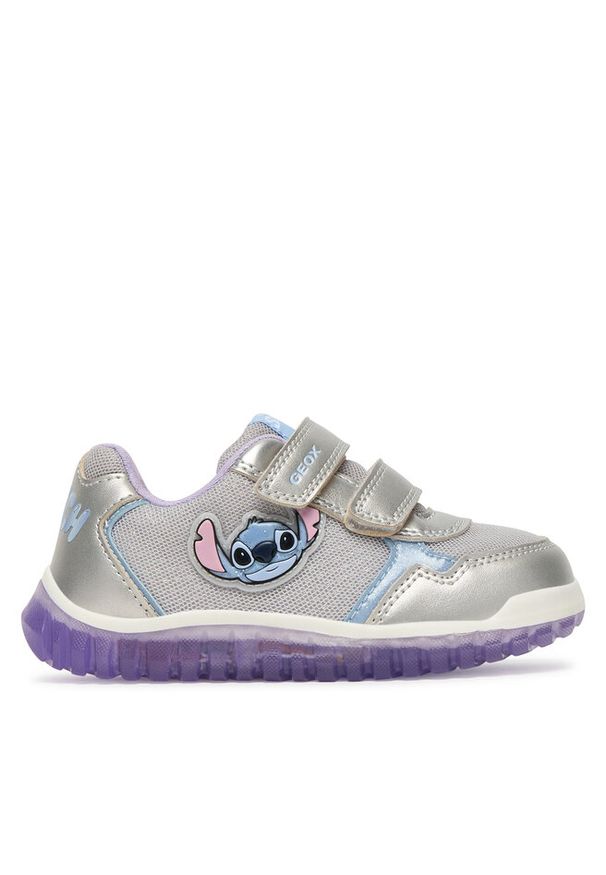 Sneakersy Geox. Kolor: srebrny