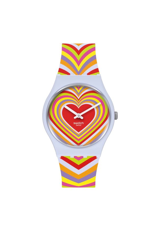 Zegarek SWATCH Bioceramic Groovy Love SO31S100. Materiał: tworzywo sztuczne. Styl: casual