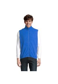 SOL'S - Ocieplacz Na Ciało Dla Dorosłych Unisex Factor Fleece Zapinany Na Zamek. Kolor: niebieski