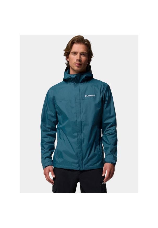 columbia - Płaszcz Przeciwdeszczowy Męski Columbia Watertight II. Kolor: niebieski. Sport: turystyka piesza