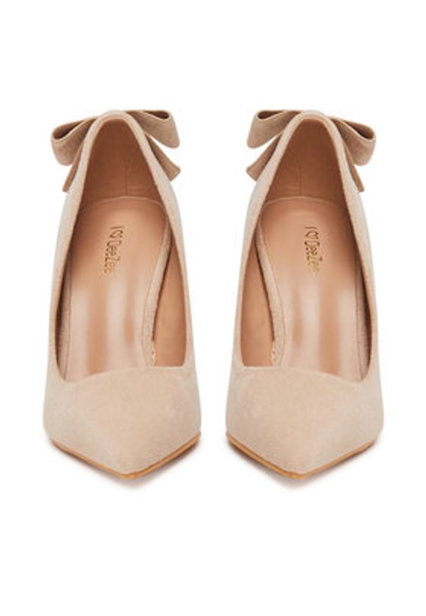 DeeZee Szpilki HD230755 Beżowy. Kolor: beżowy. Materiał: materiał. Obcas: na szpilce