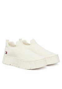 Tommy Jeans Sneakersy Tjw Chunky Knit Sneaker EN0EN03014 Biały. Kolor: biały. Materiał: materiał #2