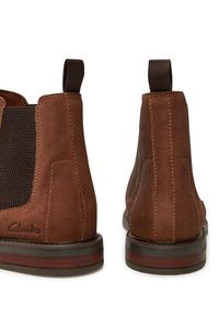 Clarks Sztyblety Jaxen Easy 26179436 Brązowy. Kolor: brązowy. Materiał: zamsz, skóra #4